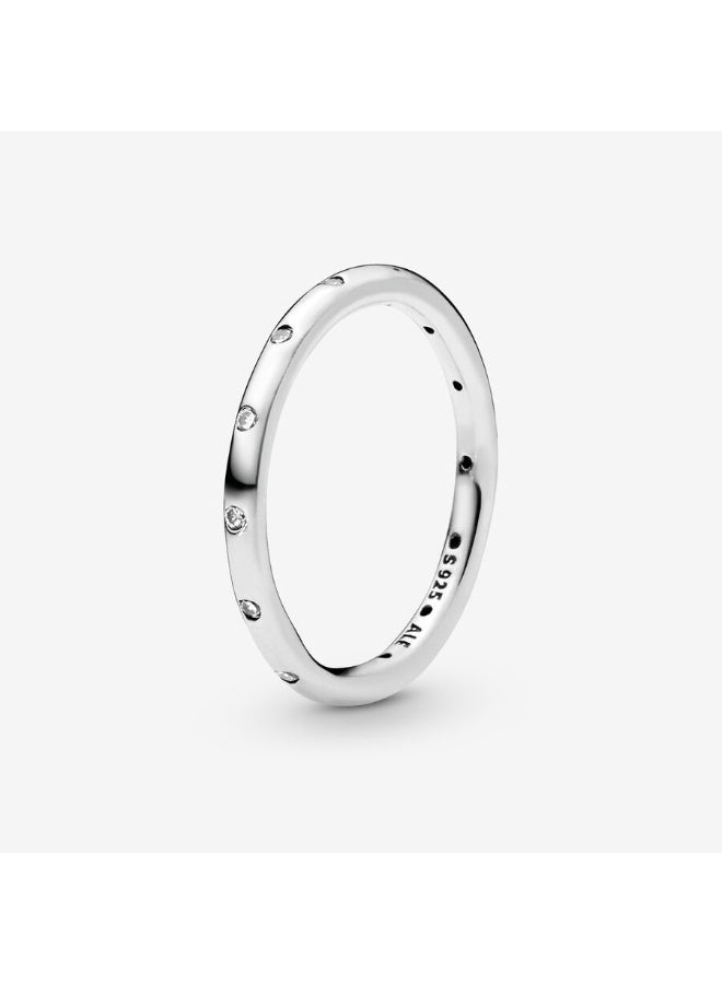 DORA Simple Sparkling Band Ring - Image 1