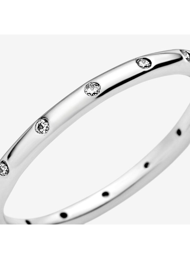 DORA Simple Sparkling Band Ring - Image 2