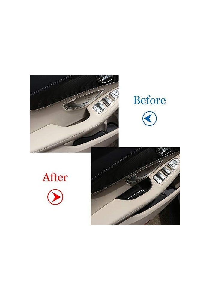 Vuzmode Black Car Door Handle Storage Box Tray - Image 4