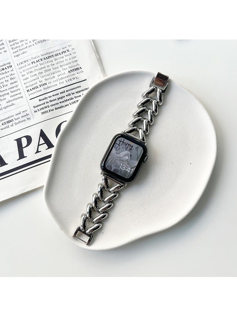 EBMINI High End Niche Metal Diamond Strap42/44/45/49mm