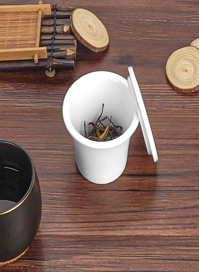 Linkidea Ceramic Tea Infuser with Lid, Tea Strainer Filter for Loose Leaf Tea, Compatible with Most Cup Mouth Diameter 3.15" - 3.5" Round Coffee Mugs, Dishwasher Safe - Image 5