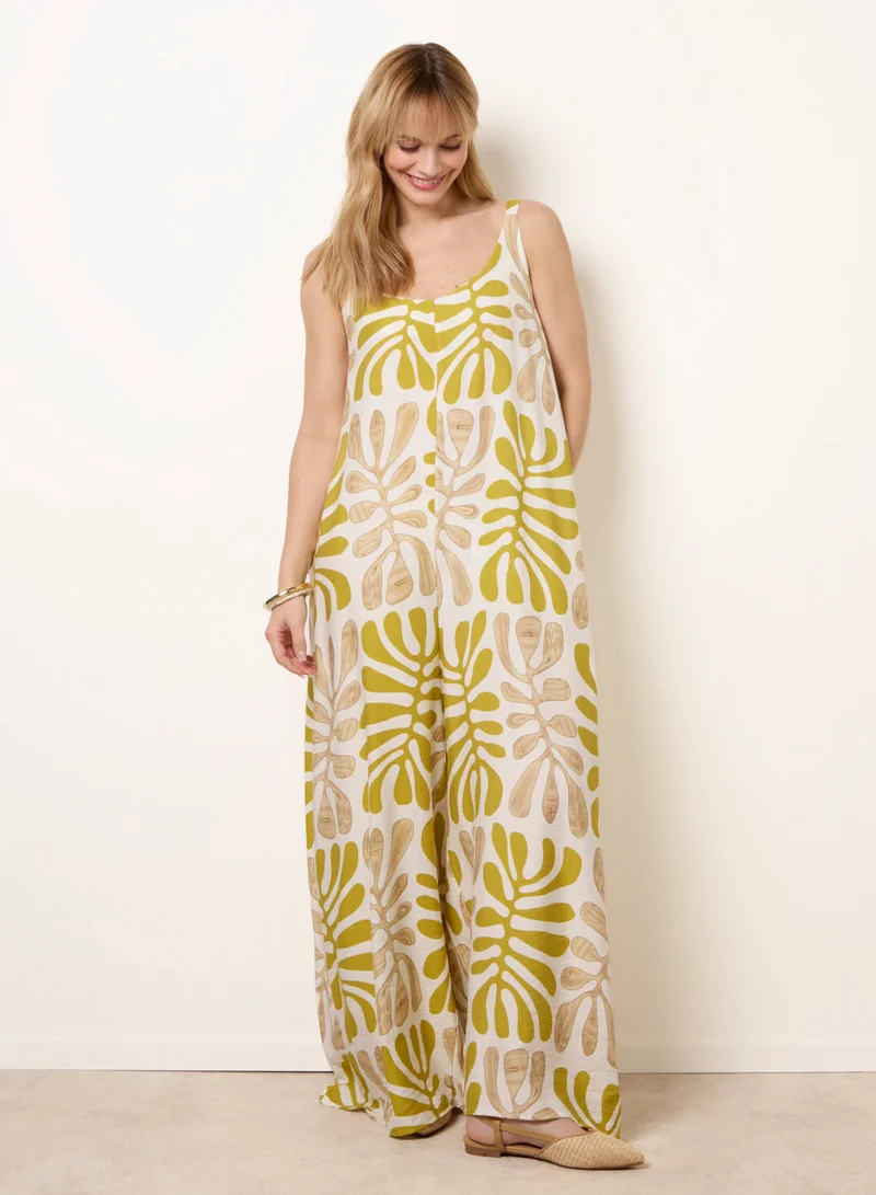 بلو فانيلا Floral Printed Jumpsuit