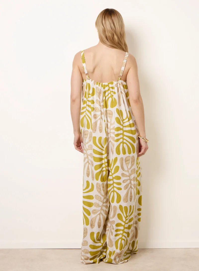بلو فانيلا Floral Printed Jumpsuit