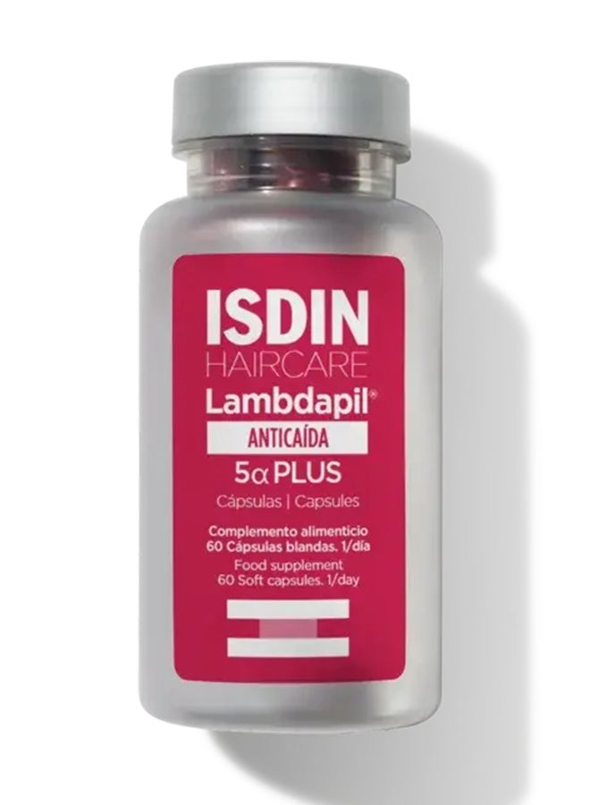 ISDIN Lambdapil 5 Alfa Plus [60 Capsules] – Dietary Supplement With Serenoa Repens To Support Healthy Hair Growth And Density From Within - Image 1