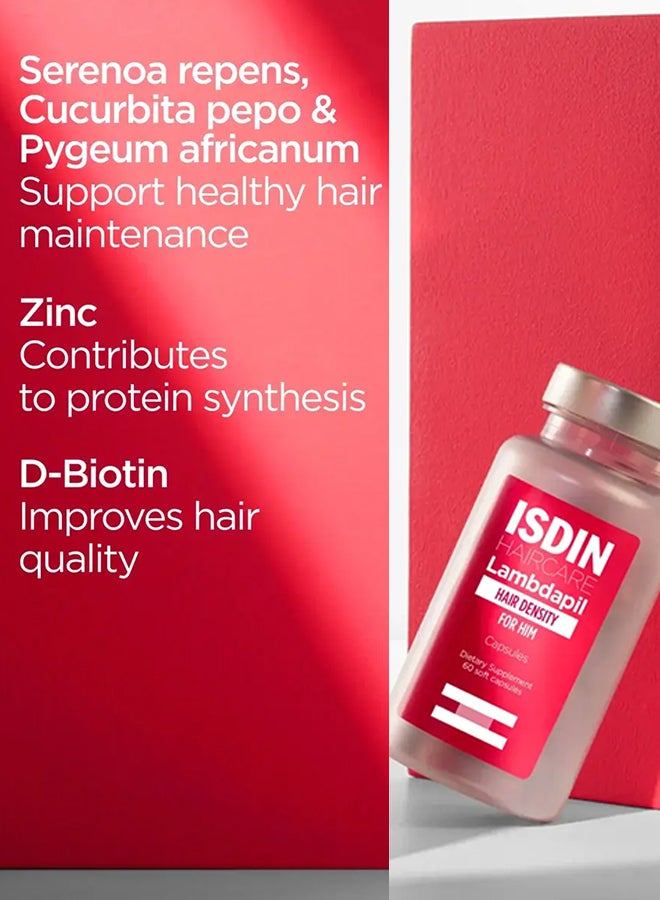ISDIN Lambdapil 5 Alfa Plus [60 Capsules] – Dietary Supplement With Serenoa Repens To Support Healthy Hair Growth And Density From Within - Image 4
