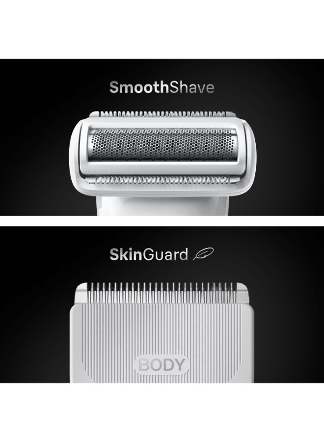 Braun Body Groomer Series 7, +6 Grooming Tools, Trim & Shave Hair, BG7550 Grey - Image 4