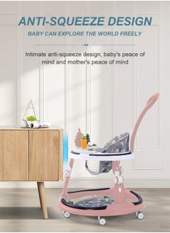 MaBaby Baby Walker With Adjustable Height, Detachable Toy Tray, Light And Music  - Image 4