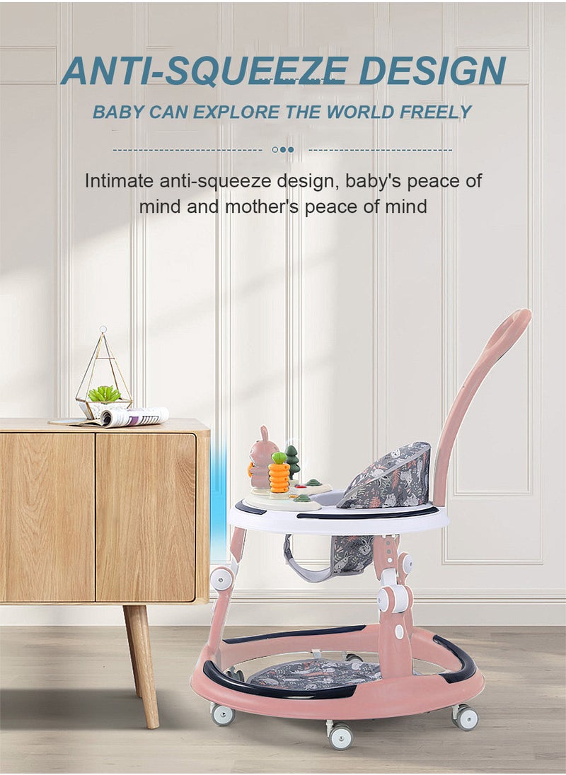 MaBaby Baby Walker With Adjustable Height, Detachable Toy Tray, Light And Music  - Image 4