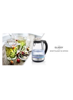 Arzum Glassy Kettle Electric tea water boiler with Blue LED Indicator Light  - Image 4