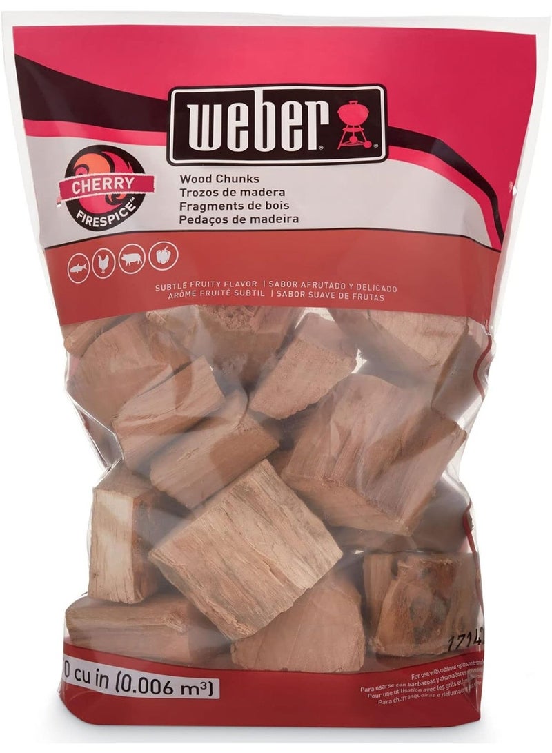 Weber قطع خشب الكرز من ويبر، للشواء والتدخين، 4 رطل. - Image 1