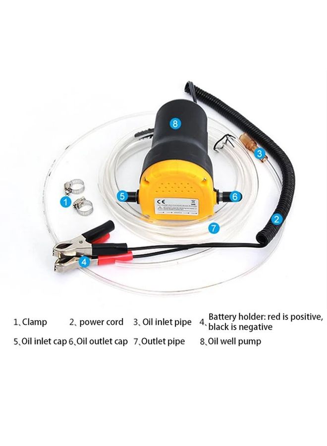 36V Electric Oil Pump Diesel Engine Sump Extractor With Hose ABS Material 1pc - Image 2