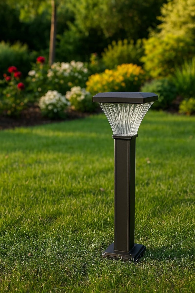 LED Solar Garden Path Light, 69 cm Bollard Light with 3 Colour Modes - Image 3