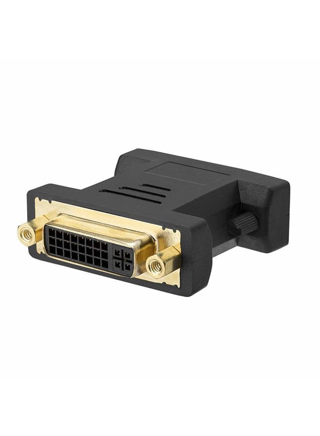 Cmple - DVI-A Female to HD15 (VGA) Male Adapter GOLD - Image 1