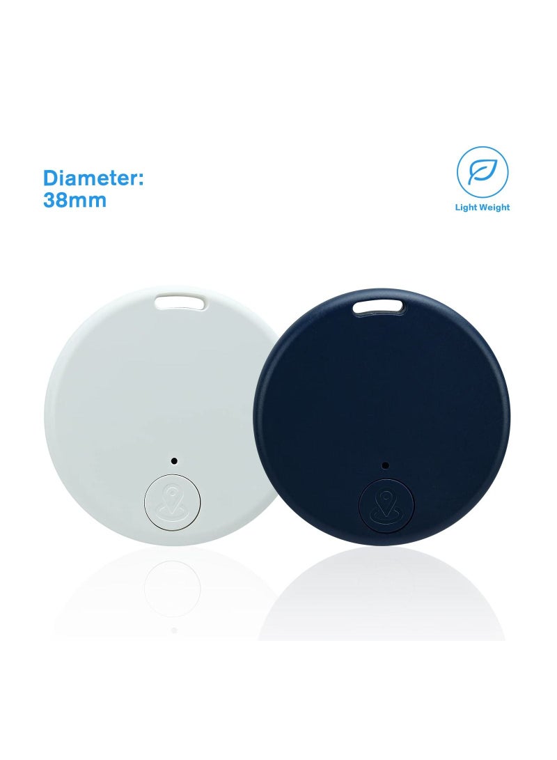 2 Pack Bluetooth Key Finder Locator, Mini Anti Lost Item Tag Tracker Alarm For Pet, Key, Wallet, Luggage, Compatible With Ios And Android, Incl Silicone Protective Cases - Image 2