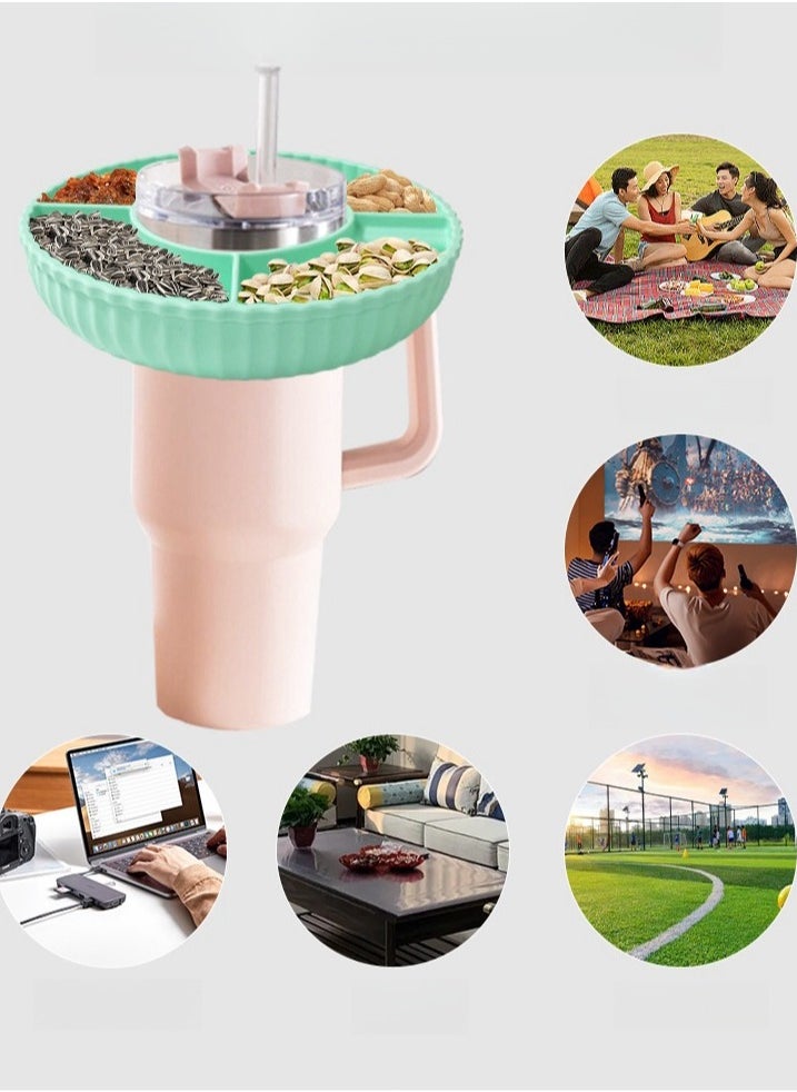 Generic - Stanley Cup Snack Bowl, Reusable Snack Plate, Fits 40 oz Water Glass ﻿ - Image 1