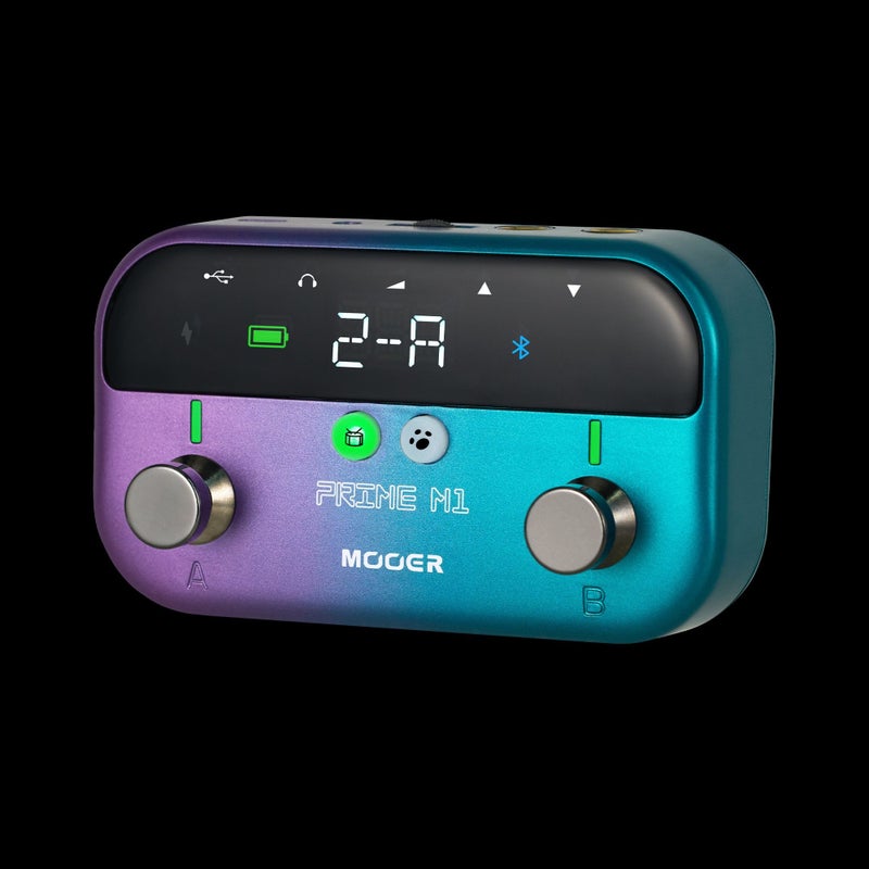 MOOER Prime M1 Rechargeable Mini Guitar Bass Multi Effects Pedal, Built-in 2000mAh Battery, 80s Looper, Drum Machine, Support IR Loading, Bluetooth 5.0, OTG  Recording - Image 2