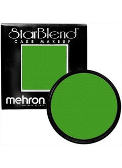 mehron Makeup StarBlend Cake Makeup | Wet/Dry Pressed Powder Face Makeup | Powder Foundation | Green Face Paint & Body Paint 2 oz (56g)  - Image 1