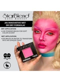 mehron Makeup StarBlend Cake Makeup | Wet/Dry Pressed Powder Face Makeup | Powder Foundation | Green Face Paint & Body Paint 2 oz (56g)  - Image 2