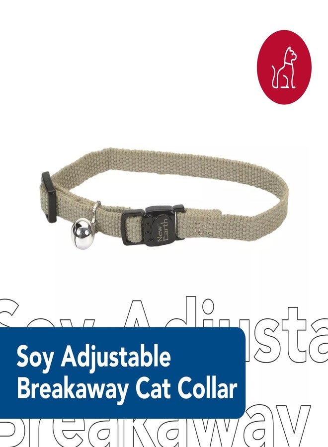 Coastal Pet New Earth Soy Adjustable Breakaway Cat Collar - Eco-Friendly, Odor-Resistant and Adjustable Cat Collar, Cranberry, 3/8" x 08"-12" - Image 2