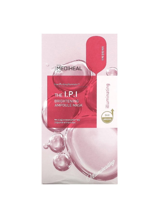 MEDIHEAL MEDIHEAL, The I.P.I, Brightening Ampoule Beauty Face Mask, 10 Sheets, 0.84 fl oz (25 ml) Each  - Image 2