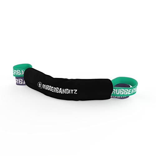 RubberBanditz Resistance Band Protective Sleeve Cover - Nylon Band Protector for Exercise Bands, Prevents Damage from Sharp Edges - Fits Under Feet, Ideal for Heavy Duty and Stretching Bands - Image 1