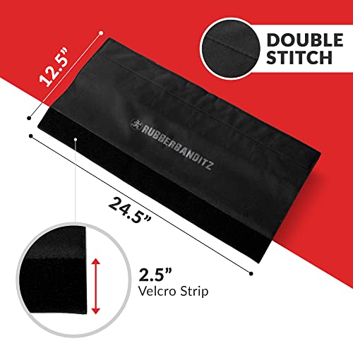 RubberBanditz Resistance Band Protective Sleeve Cover - Nylon Band Protector for Exercise Bands, Prevents Damage from Sharp Edges - Fits Under Feet, Ideal for Heavy Duty and Stretching Bands - Image 4