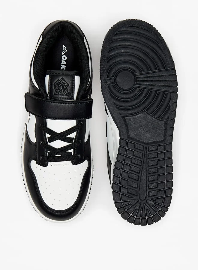 Oaklan by Shoexpress Boys Panelled Sports Shoes With Hook And Loop Closure