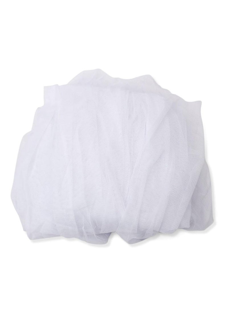 Chicco Mosquito Net for Baby Cradle, Swing & Cot, Easy to Fit with Elastic Edge, Hand Washable, 0m+ (White) - Image 2