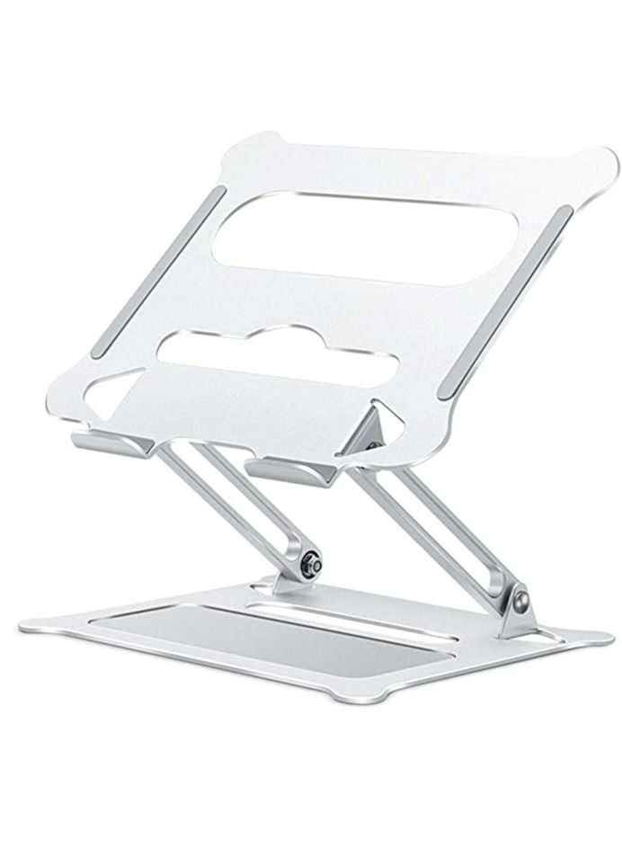 Generic Adjustable Laptop Stand for Desk, Ergonomic Portable Aluminum Laptop Desk Stand  - Image 1