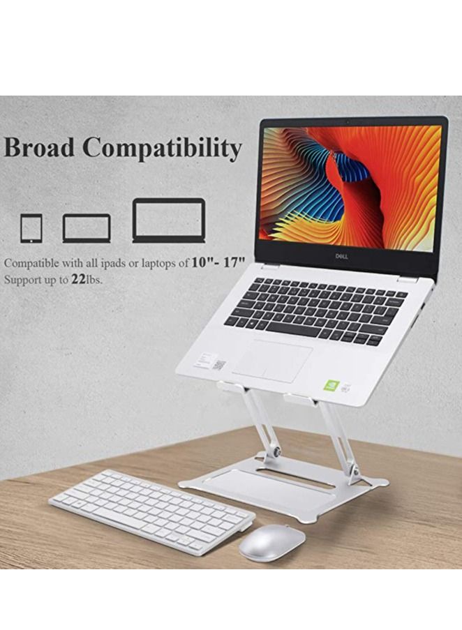 Generic Adjustable Laptop Stand for Desk, Ergonomic Portable Aluminum Laptop Desk Stand  - Image 2