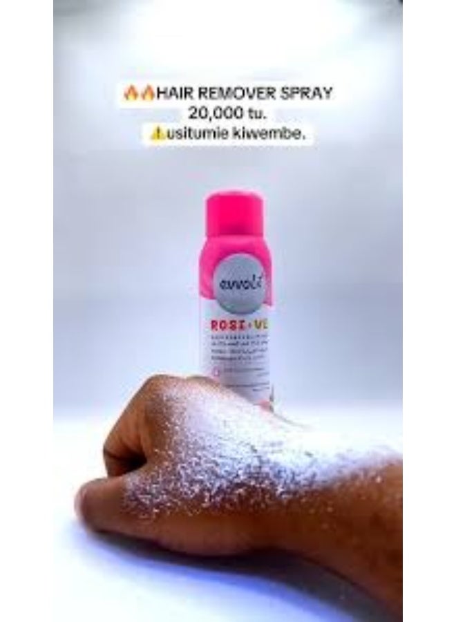 evvoli Hair Removal Spray Women and Men, No Irritation Mild Hair Remover for Underarm, Arm, Back, Chest, and Legs, Suitable For All Skin Types Rose & VE - Image 3