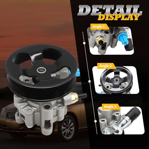 Jecoupoon 21-5498 Power Steering Pump with Pully Compatible with 2007-2012 ES350, 2005-2012 Avalon, 2007-2011 Camry, 3.5L, Power Assist Pump 96-5498 - Image 3