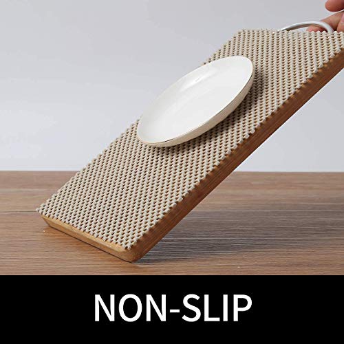 Ash  Roh Ash & Roh® - Anti Slip Drawer Mat for Shelf and Shelves, Strong and Durable Non-Adhesive Grip Liner Mat for Bedroom Wardrobe Cabinet and Kitchen Place mats (Chocolate Walnut, 30 X 500 cm) - Image 5