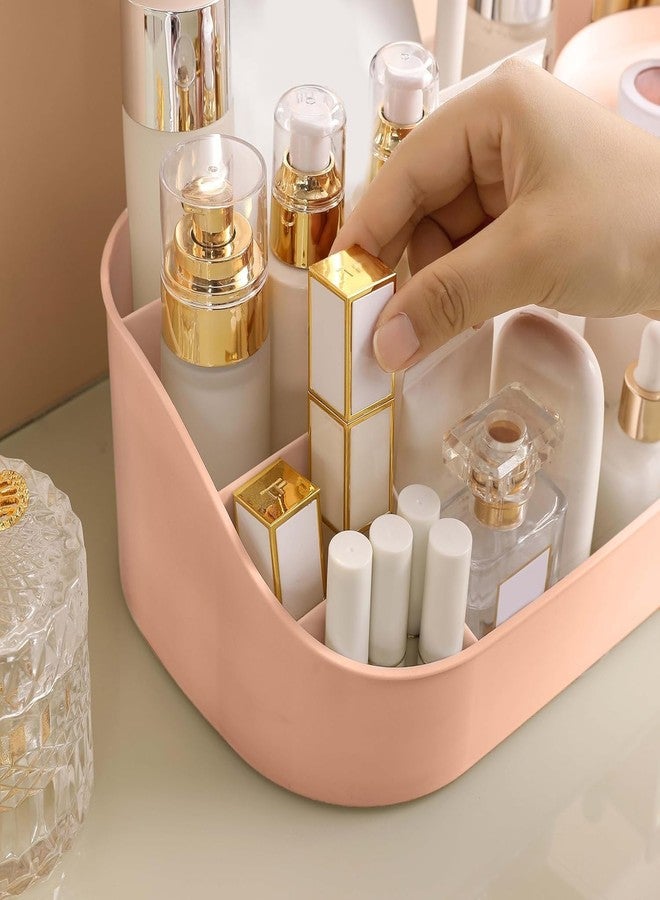 SCALER Makeup Organiser Cosmetic Makeup Lipstick Storage Box with Drawer Plastic Case Holder Skin Care Products for Dressing Table (PINK) - Image 3