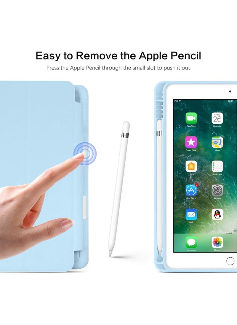 iPad 6th Generation Case, iPad 5th Generation Case with Pencil Holder, Premium Folio Folding Stand Smart Auto Wake/Sleep Protective Tablet Cases Cover for Apple iPad 9.7" 2018/2017. - Image 4