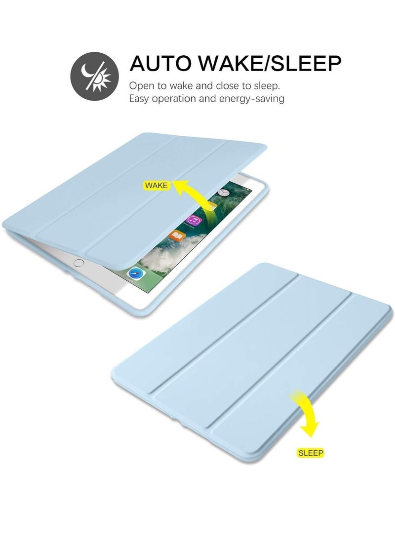 iPad 6th Generation Case, iPad 5th Generation Case with Pencil Holder, Premium Folio Folding Stand Smart Auto Wake/Sleep Protective Tablet Cases Cover for Apple iPad 9.7" 2018/2017. - Image 2