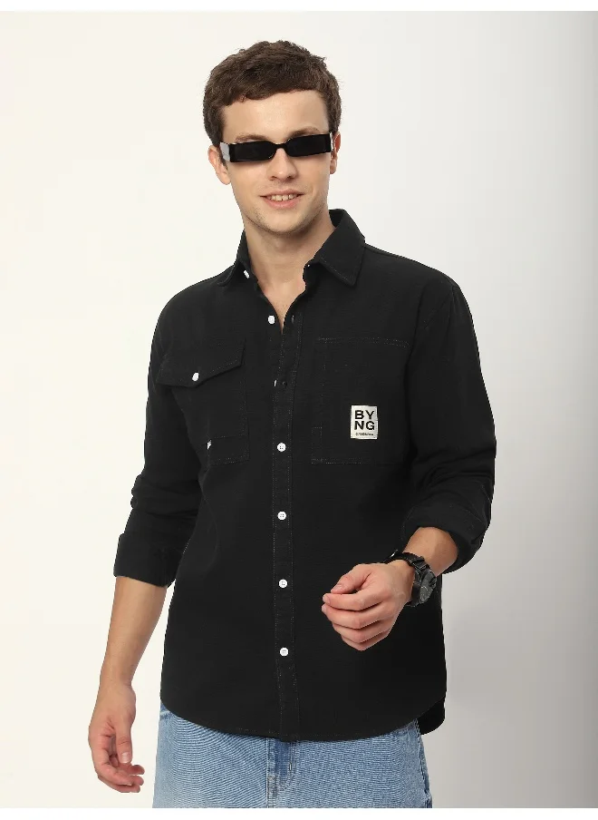 بيونغ Black BYNG Cotton Shirt