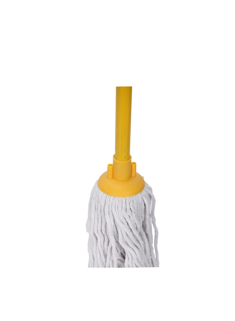 Royalford Dual Colour Cotton Mop, PVC Coated Wooden Handle, RF12784 Super Absorbent 100% Cotton Mop for All Types of Surfaces - Image 5