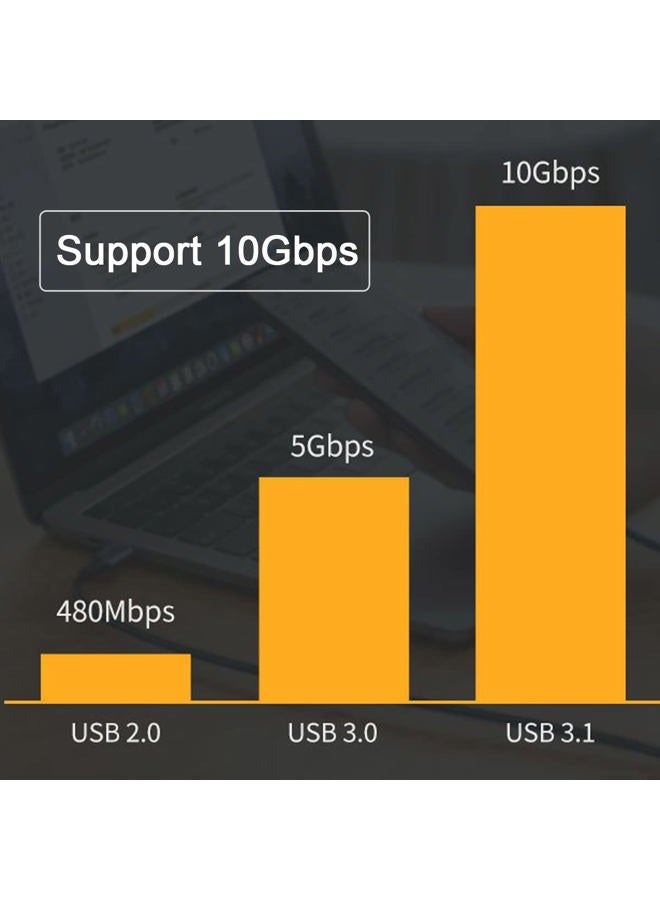 Chenyang كابل USB C إلى C USB 3.1 نوع C ذكر إلى أنثى كابل تمديد بيانات مع ثقب لتركيب اللوحة - Image 4