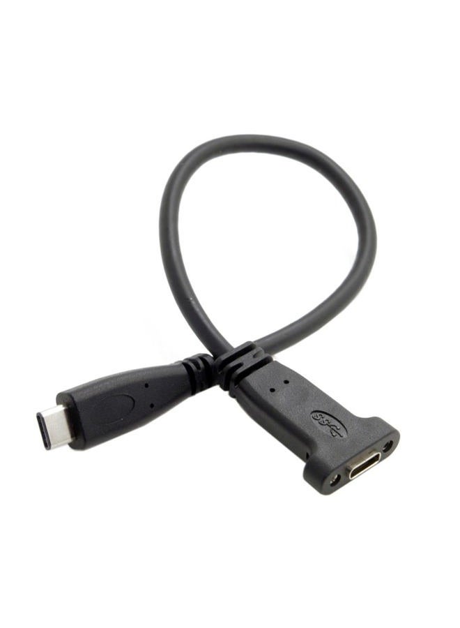 Chenyang كابل USB C إلى C USB 3.1 نوع C ذكر إلى أنثى كابل تمديد بيانات مع ثقب لتركيب اللوحة - Image 1