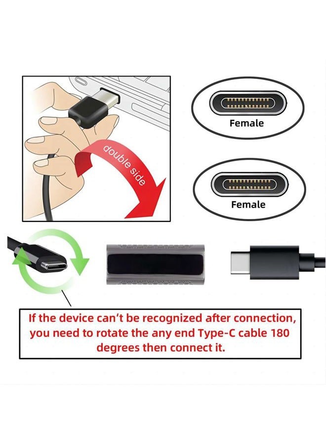 Chenyang كابل USB C إلى C USB 3.1 نوع C ذكر إلى أنثى كابل تمديد بيانات مع ثقب لتركيب اللوحة - Image 2