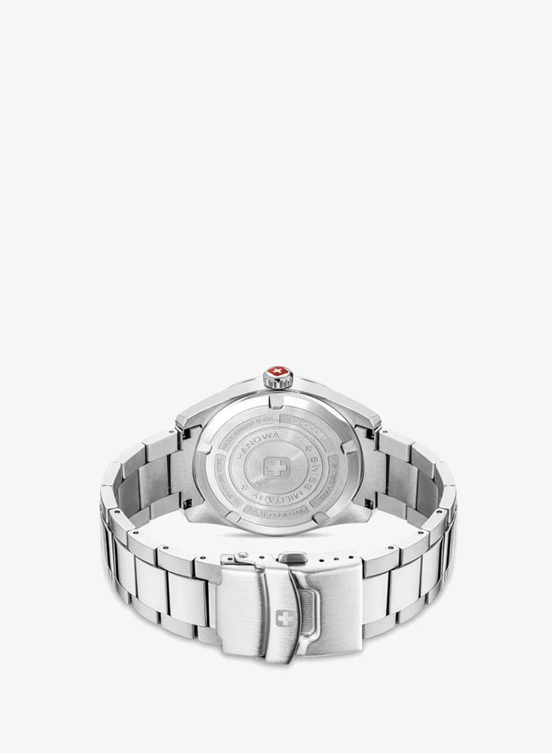 Swiss Military Hanowa  Silver Fir 42mm Men's Analog Watch with Stainless Steel Bracelet for Men | Best Price UAE