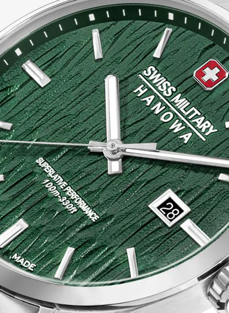 Swiss Military Hanowa  Silver Fir 42mm Men's Analog Watch with Stainless Steel Bracelet for Men | Best Price UAE