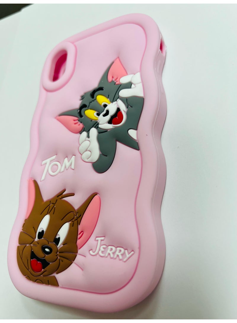 Raxoom For iPhone XR Cover Case with Camera Protection Cute 3D Soft Silicone Protective Design Cartoon Back Cover Silicone (Light Pink) - Image 2