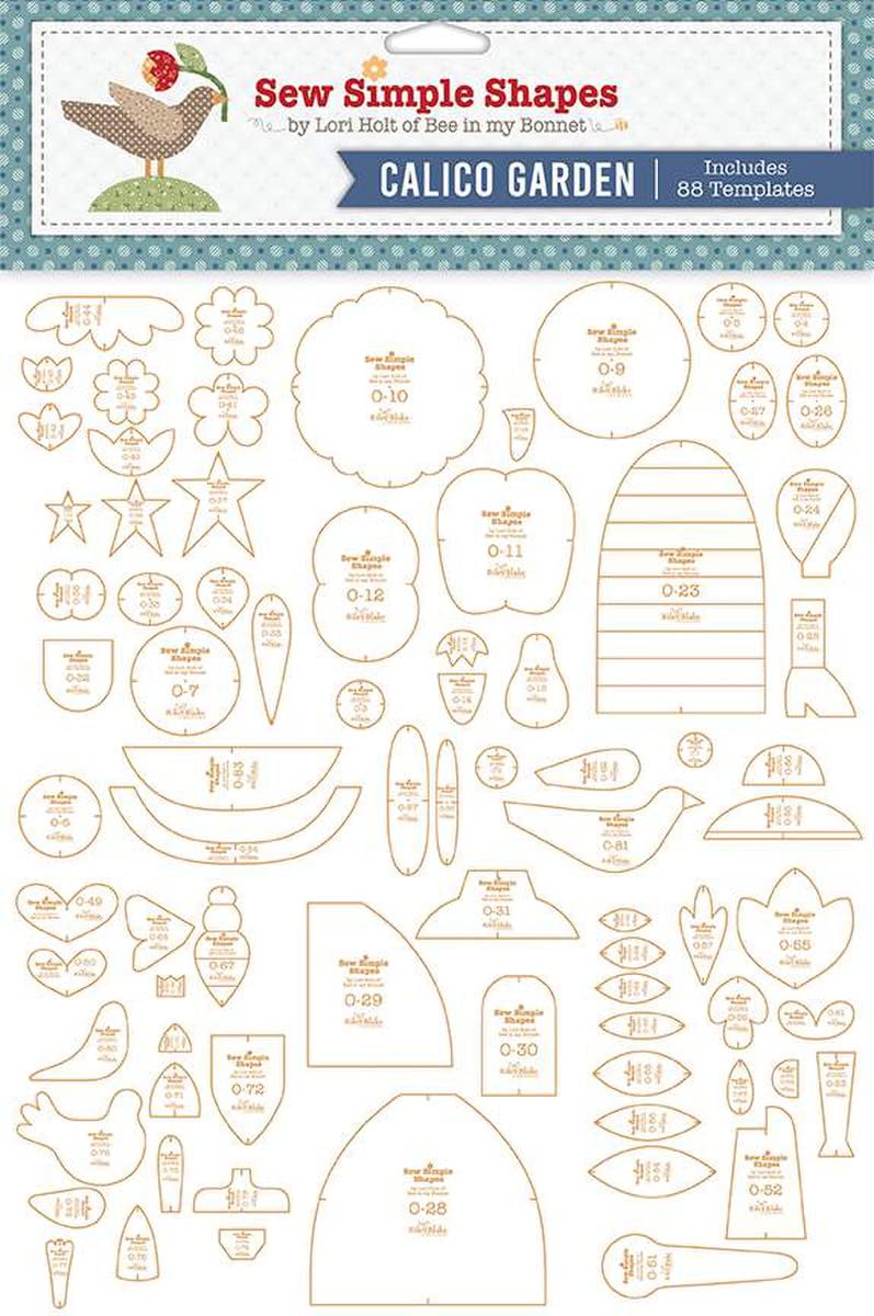 Riley Blake Designs Lori Holt Calico Garden Sew Simple Shapes Includes 88 templates 
