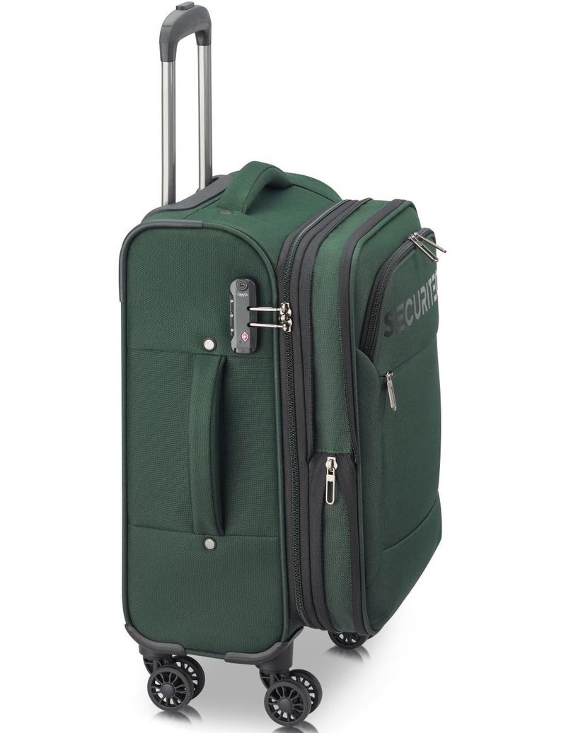 DELSEY Paris Vanguard 55 Cm Expandable 4 Double Wheel Cabin Luggage Trolley - Khaki - Image 3