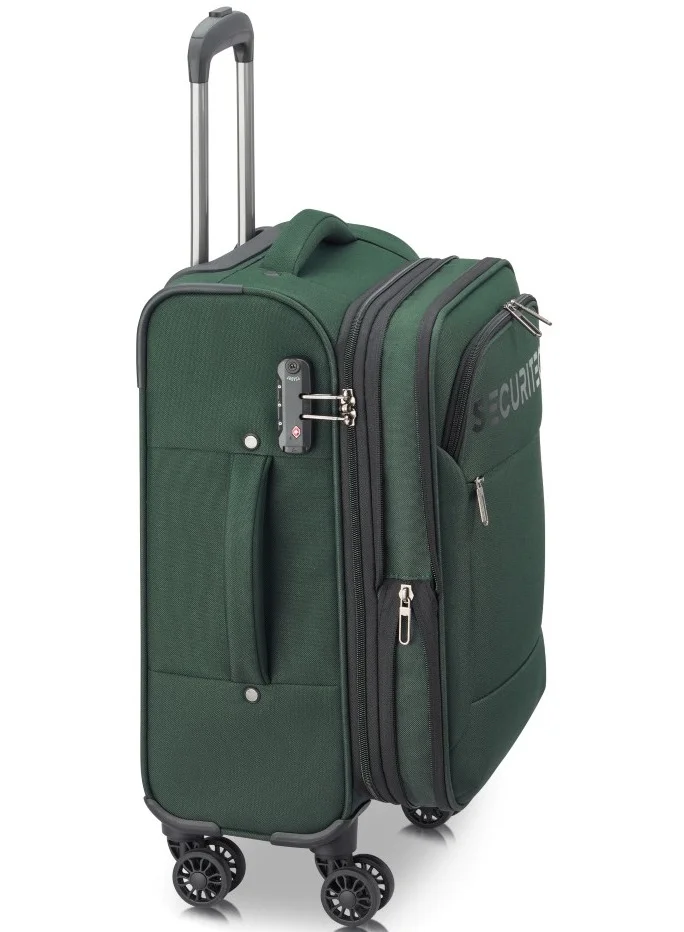 DELSEY Paris  Securitech Vanguard By Delsey Paris 55 Cm Expandable 4-Double Wheeled Softcase Cabin Luggage Trolley - Khaki  | Best Price UAE