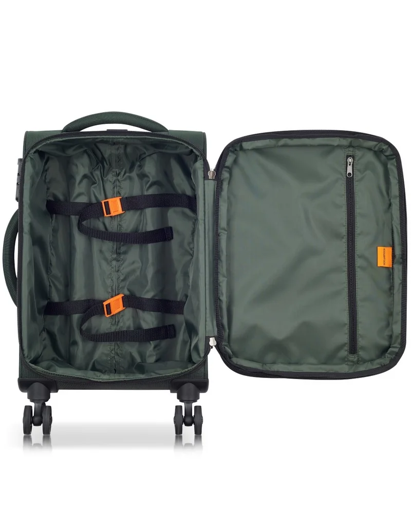 DELSEY Paris  Securitech Vanguard By Delsey Paris 55 Cm Expandable 4-Double Wheeled Softcase Cabin Luggage Trolley - Khaki  | Best Price UAE