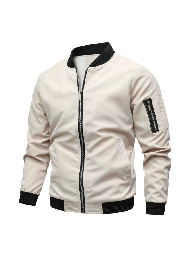 general JEShifangjiusu Men's Jacket Insulated Fall Winter jacket Casual Warm Padded Coats Zip Up Windproof Quilted Bomber Jackets - Image 1