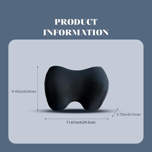 SPRFUFLY Make Relaxing Car Headrest Pillow, Car Pillow for Driving with Adjustable Strap, Breathable Removable Cover & Ergonomic Design - Softness Travel Car Neck Support Pillow(Black, 1PC) - Image 2
